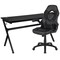 Flash Furniture Black Gaming Desk and Chair Set with Cup Holder BLN-X10D1904L-BK-GG - alternate 3